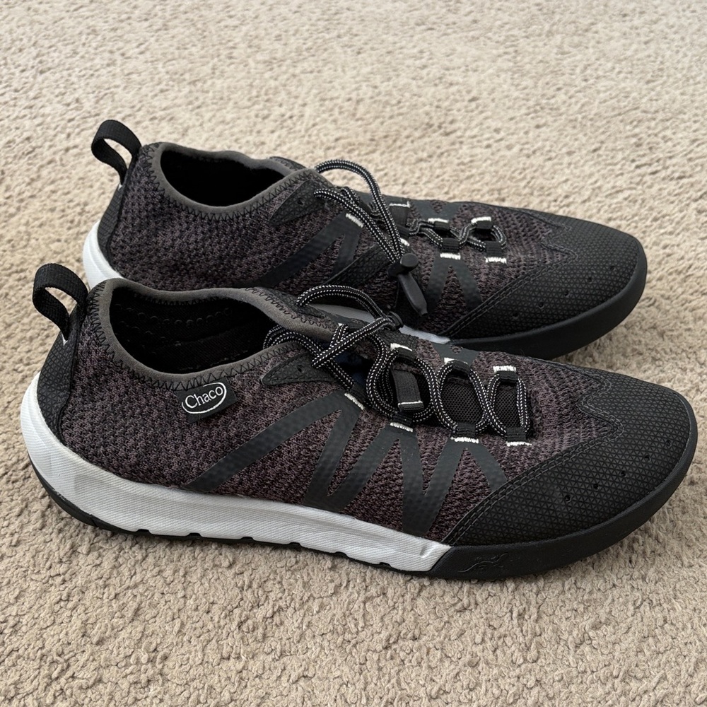 Chaco Men's Black and White Athletic Shoes